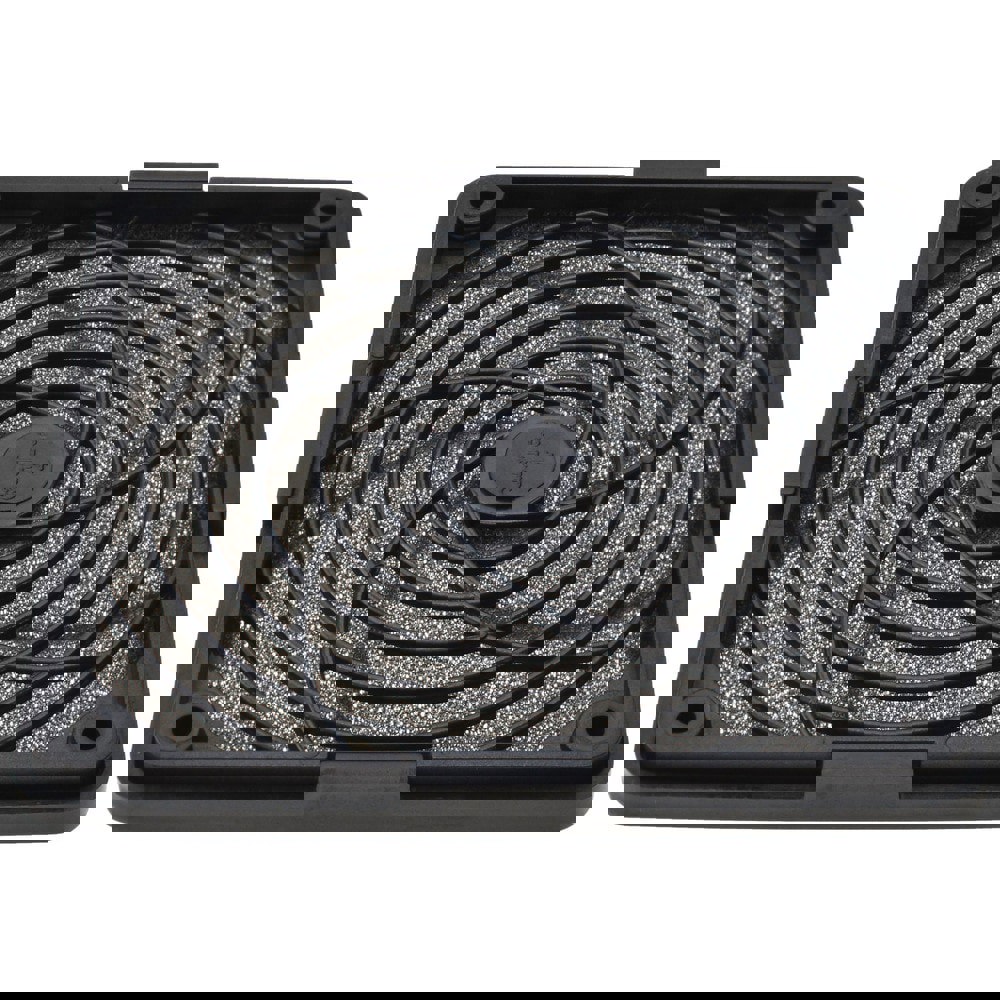 120mm High x 120mm Wide x 11.2mm Deep, Tube Axial Fan Air Filter Assembly